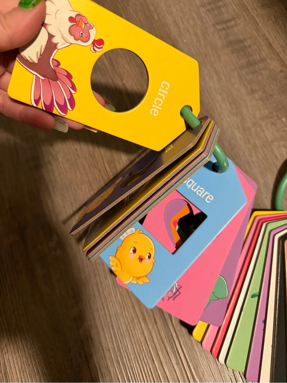 Kids Color & Shape Learning Cards - Multi-Color- like new